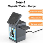 Load image into Gallery viewer, 6 in 1 Magnetic Wireless Charger & Speaker