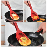 Load image into Gallery viewer, 2 In 1 Spatula Tongs for Eggs