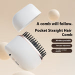 Load image into Gallery viewer, Mini Pocket Hair Straightening Comb – USB Rechargeable Travel Hair Styler