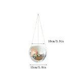 Load image into Gallery viewer, Disco Ball Flower Hanging Vase