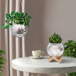 Load image into Gallery viewer, Disco Ball Flower Hanging Vase