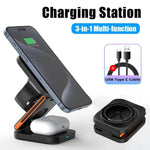 Load image into Gallery viewer, 3 in 1 Foldable Charging Station
