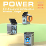Load image into Gallery viewer, 6 in 1 Magnetic Wireless Charger &amp; Speaker
