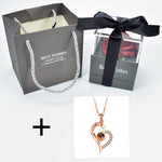 Load image into Gallery viewer, Preserved Rose with Necklace