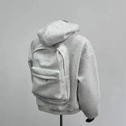 Hoodie with Integrated Backpack