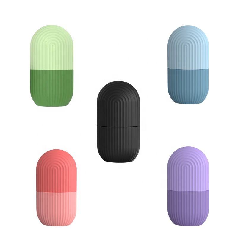 Hot Selling Reusable Silicone Roller for Facial Contouring Ice Cube Massager for Beauty Needleless Frozen Face Globe