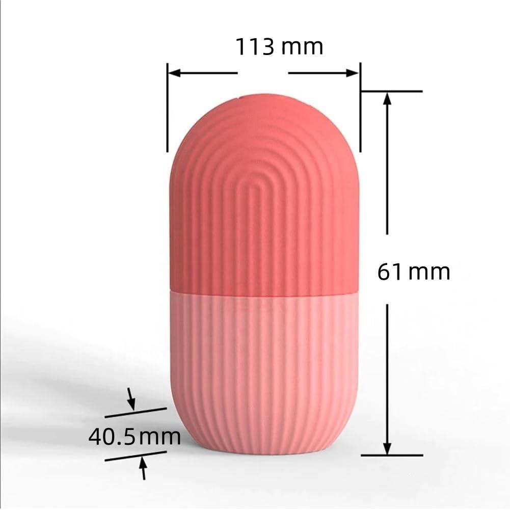 Hot Selling Reusable Silicone Roller for Facial Contouring Ice Cube Massager for Beauty Needleless Frozen Face Globe