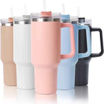 Load image into Gallery viewer, 40oz Sublimation Blank Stainless Steel Vacuum Tumbler with Handle
